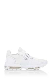 Белые кроссовки с логотипом Philipp Plein