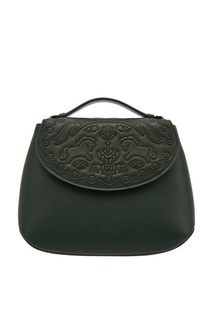 Зеленая сумка с тиснением Ulyana Sergeenko