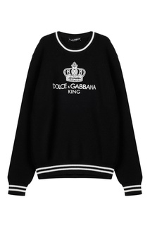 Вязаный джемпер с короной Dolce & Gabbana