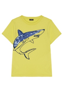 Желтая футболка с принтом Il Gufo