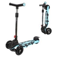 Самокат 3-х колесный Moby Kids складной, 120 мм PVC (641268)