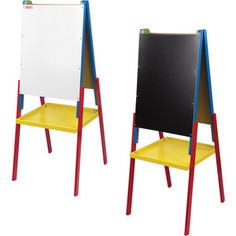 Доска-мольберт BRAUBERG Пифагор двусторонняя, черная/белая, 231997 для мела/маркеров 45x60