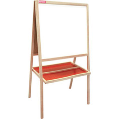 Доска-мольберт BRAUBERG Пифагор двусторонняя, черная/белая, 231996 для мела/маркеров 57x61