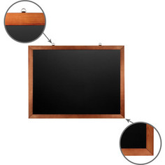 Доска магнитная BRAUBERG 236891 черная, деревянная окрашенная рамка, для мела 60x90