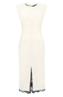 Платье из смеси шерсти и шелка Alexander McQueen