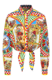 Хлопковая рубашка Dolce & Gabbana