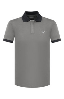 Хлопковое поло Emporio Armani