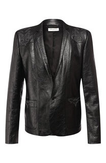 Кожаная куртка Saint Laurent