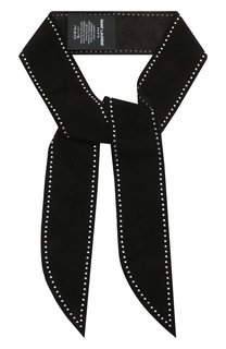 Замшевый шарф-бандо Saint Laurent