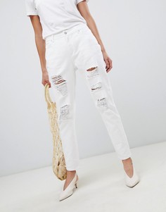 Рваные джинсы в винтажном стиле Vila - Белый