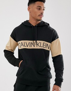 Худи черного цвета с броским логотипом Calvin Klein Statement 1981 - Черный