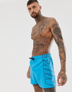 Шорты для плавания с логотипом Nike - Синий