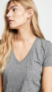 Madewell Whisper Cotton V Neck Pocket Tee