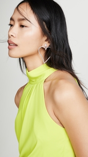 Halston Heritage Sleeveless Drape Dress
