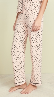 Madewell Knit Bedtime Pajama Set in Painted Hearts
