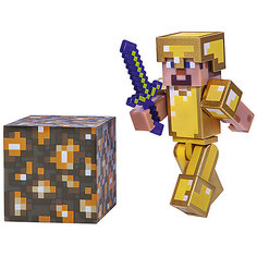 Игровая фигурка Jazwares Steve in Gold Armor, 8 см