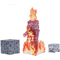 Игровая фигурка Jazwares Minecraft Skeleton on Fire, 8 см