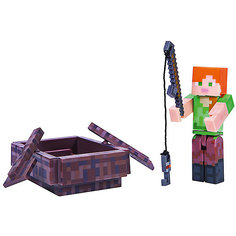 Игровая фигурка Jazwares Minecraft Alex with Boat, 8 см