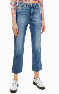 Рваные синие джинсы прямого кроя Retro Straight Wrangler