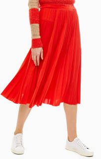 Красная плиссированная юбка Rich&Royal