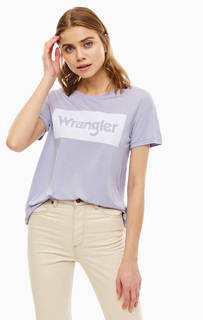 Сиреневая футболка с короткими рукавами Wrangler