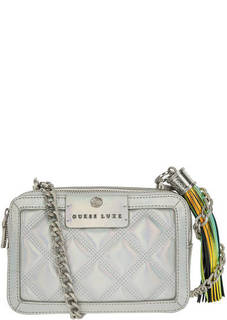 Маленькая стеганая сумка из натуральной кожи Guess
