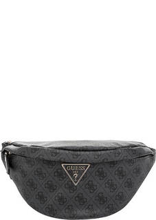Поясная сумка с монограммой бренда Guess