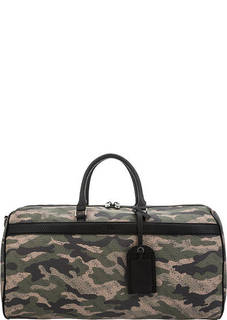 Сумка камуфляжной расцветки с монограммой бренда Guess