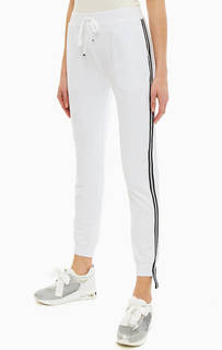 Белые хлопковые брюки джоггеры Liu Jo Sport