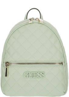Стеганый рюкзак мятного цвета Guess