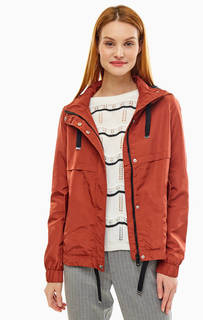 Легкая курка бордового цвета с капюшоном Vero Moda