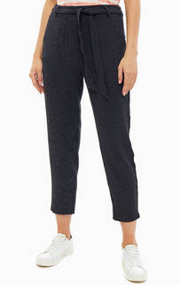 Укороченные синие брюки в полоску Ichi