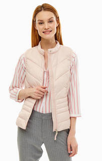 Утепленный розовый жилет на молнии Vero Moda