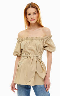 Однотонная блуза с открытыми плечами Pinko