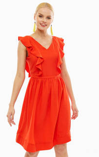 Красное платье с вырезом на спине Ichi