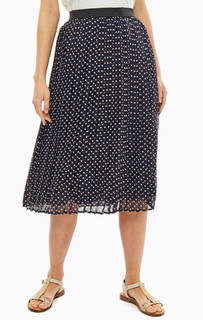 Синяя плиссированная юбка Ichi