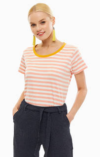 Хлопковая футболка в полоску Ichi