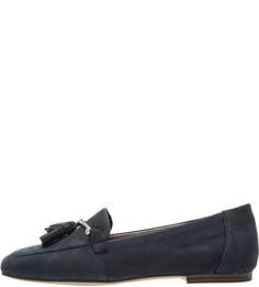 Синие замшевые лоферы S.Oliver