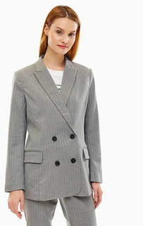 Двубортный пиджак в полоску Only