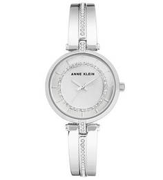Кварцевые часы с инкрустацией кристаллами Anne Klein