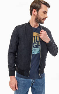 Легкая куртка черного цвета на молнии Jack & Jones