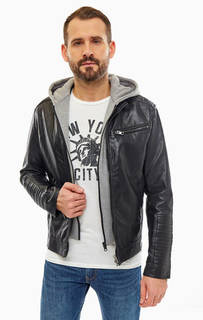 Черная куртка со съемным капюшоном Jack & Jones