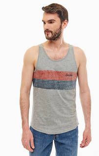 Майка из хлопка с принтом на изнаночной стороне Jack & Jones