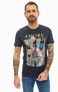 Футболка из хлопка с цветочным принтом Jack & Jones