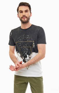 Футболка из хлопка с принтом Jack & Jones