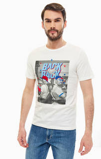 Футболка из хлопка с разноцветным принтом Jack & Jones