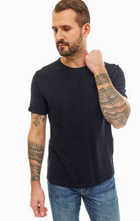 Однотонная хлопковая футболка с карманом Selected