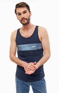 Майка из хлопка с принтом на изнаночной стороне Jack & Jones