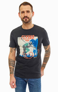 Футболка из хлопка с разноцветным принтом Jack & Jones