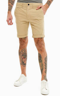 Классические бежевый шорты из хлопка Jack & Jones